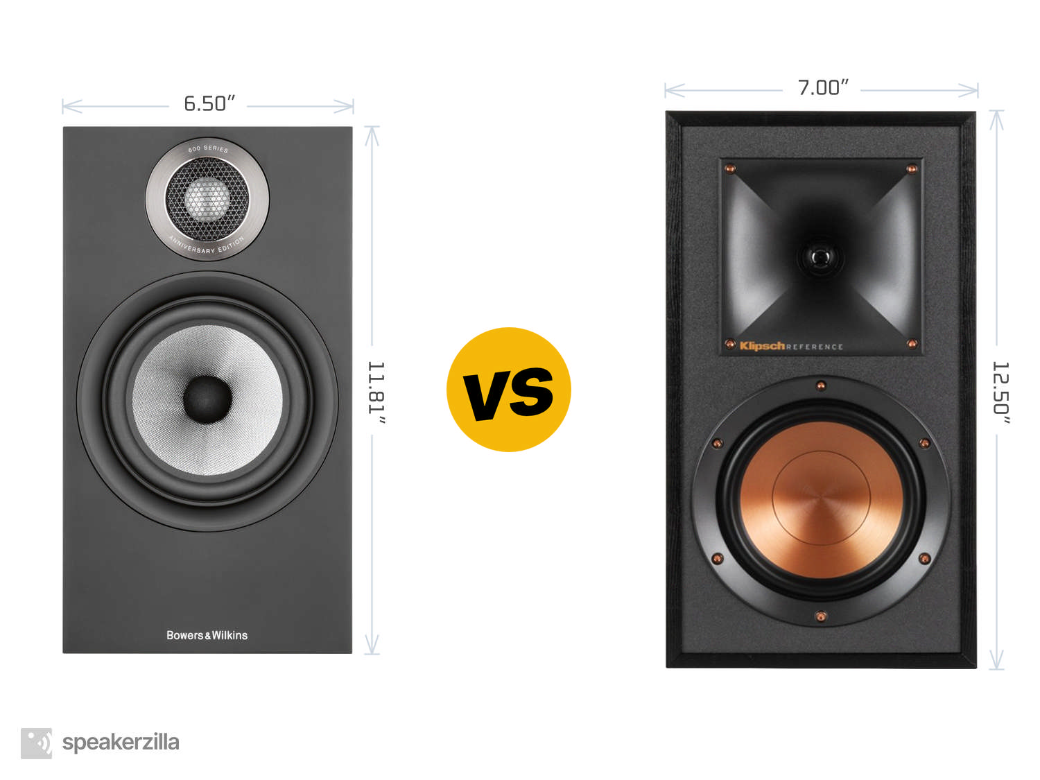 Bowers & Wilkins 607 S2 Anniversary Edition Speakers vs. Klipsch R-15PM Powered Monitor Speakers