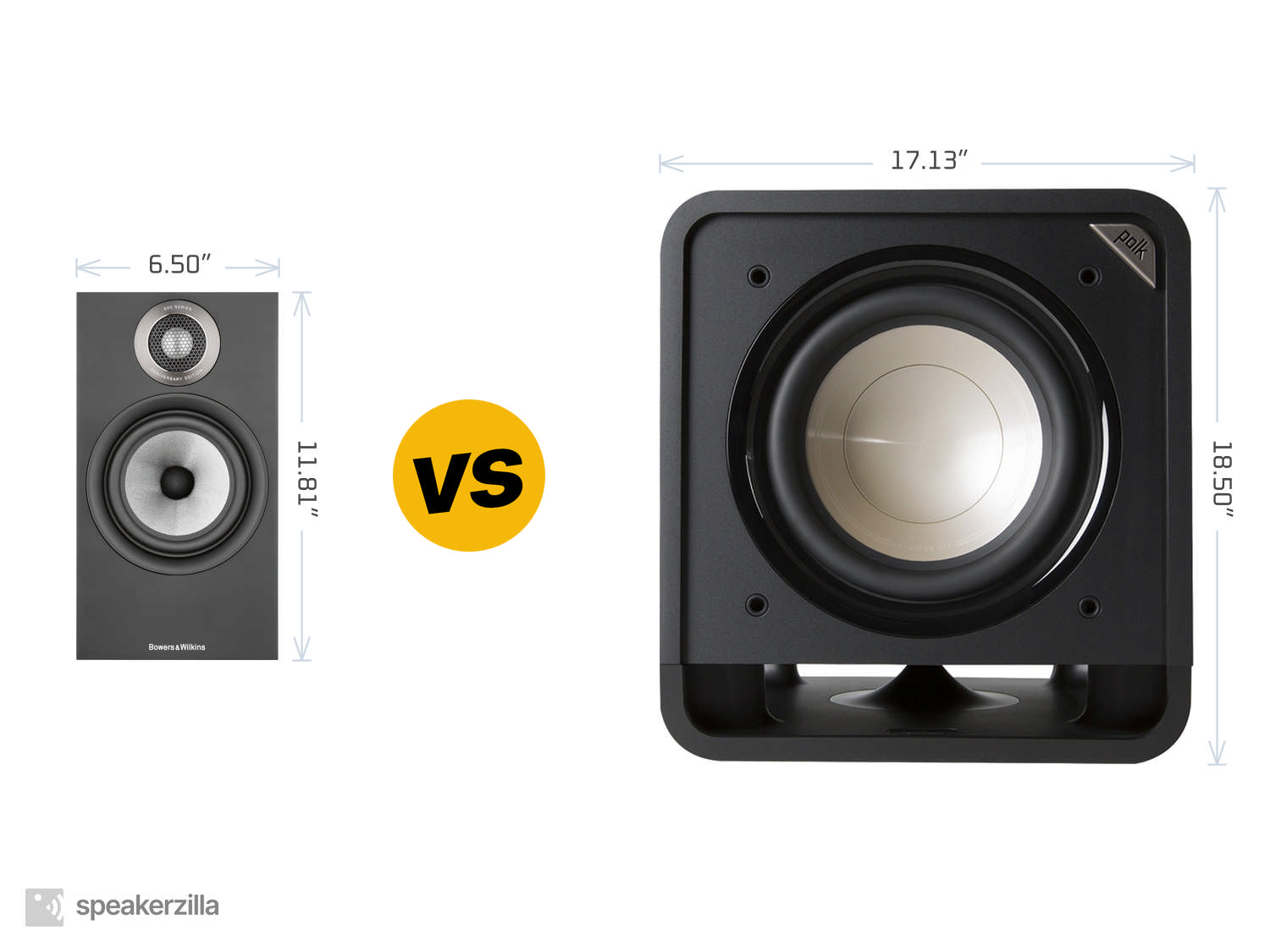 Bowers & Wilkins 607 S2 Anniversary Edition Speakers vs. Polk Audio HTS 12 Powered Subwoofer