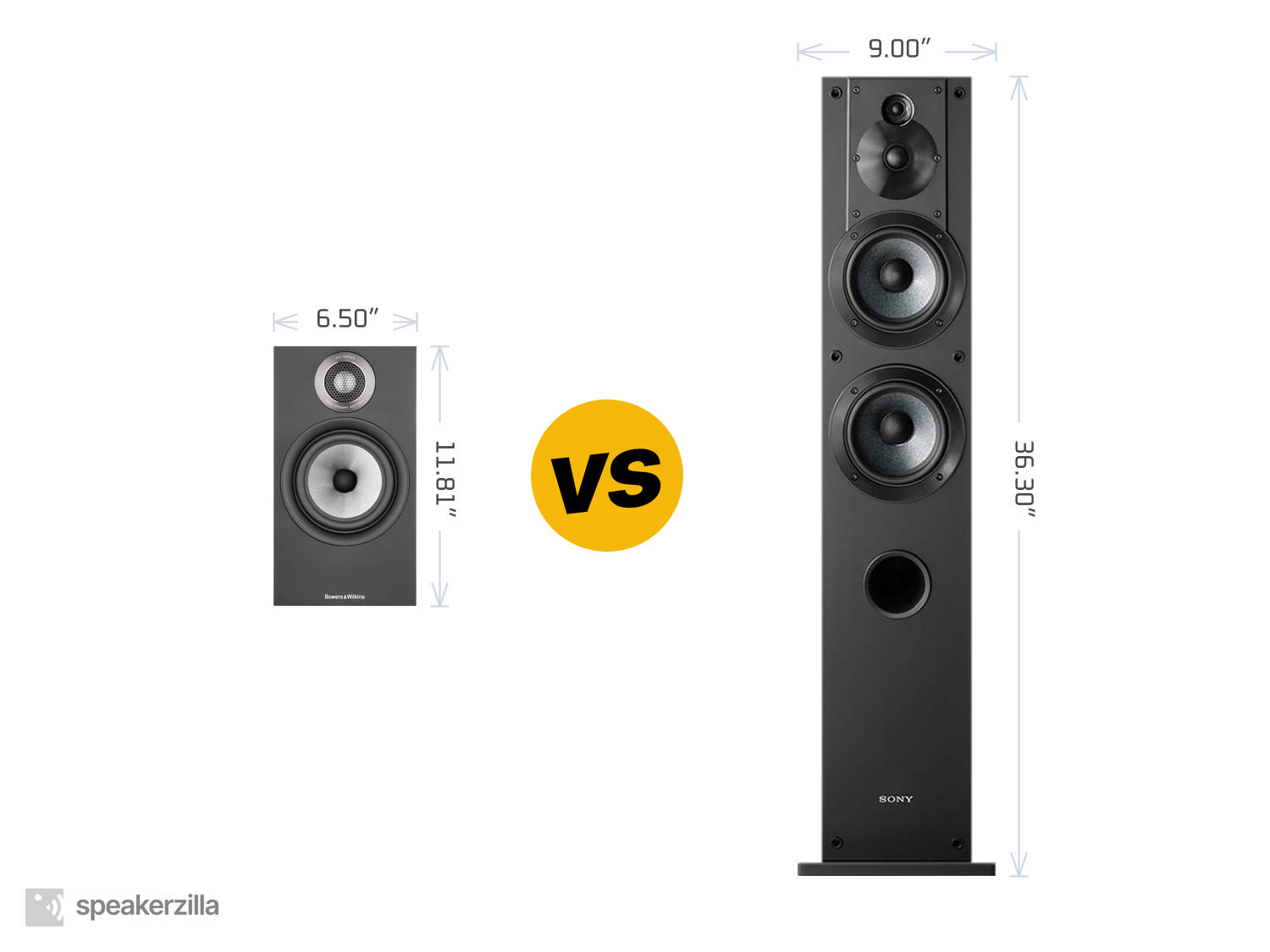 Bowers & Wilkins 607 S2 Anniversary Edition Speakers vs. Sony SSCS3 3-Way Tower Speakers