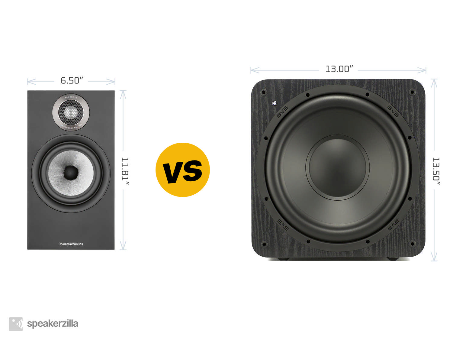 Bowers & Wilkins 607 S2 Anniversary Edition Speakers vs. SVS SB-1000 Subwoofer