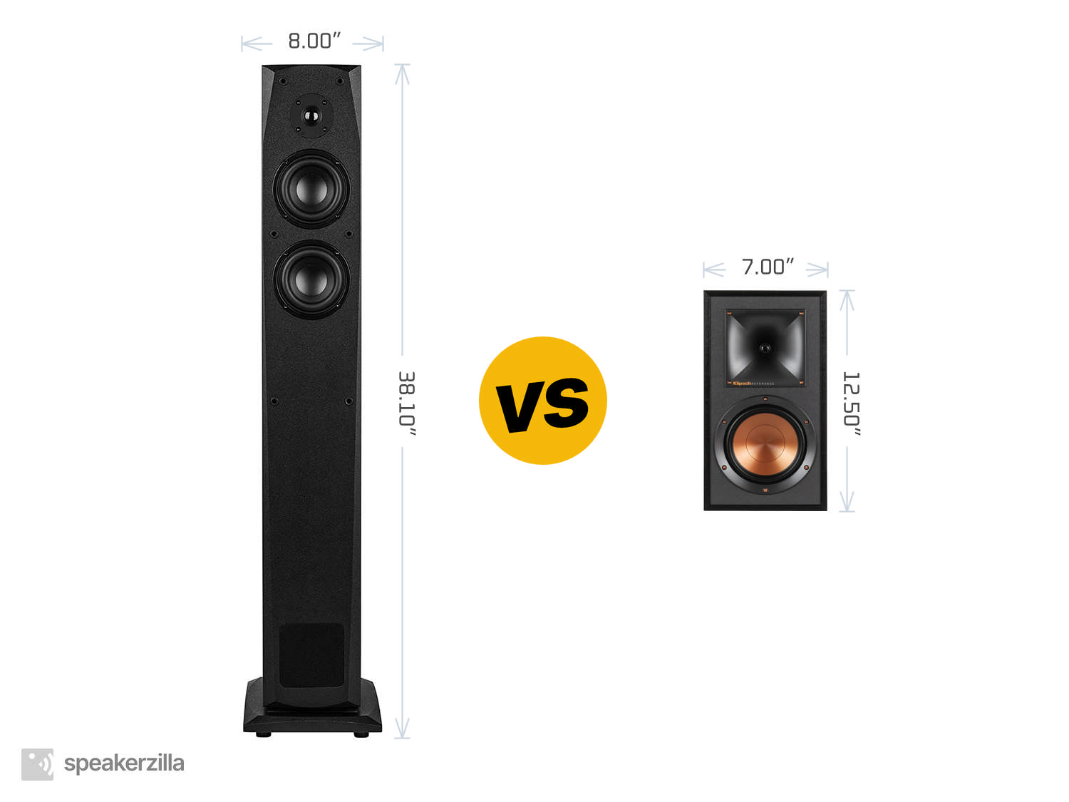 Dayton Audio MK442T Tower Speakers vs. Klipsch R-15PM Powered Monitor Speakers