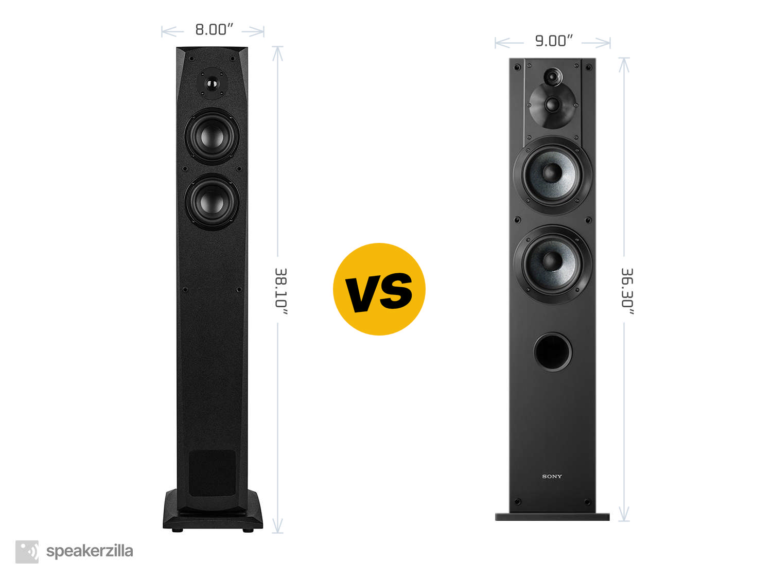 Dayton Audio MK442T Tower Speakers vs. Sony SSCS3 3-Way Tower Speakers