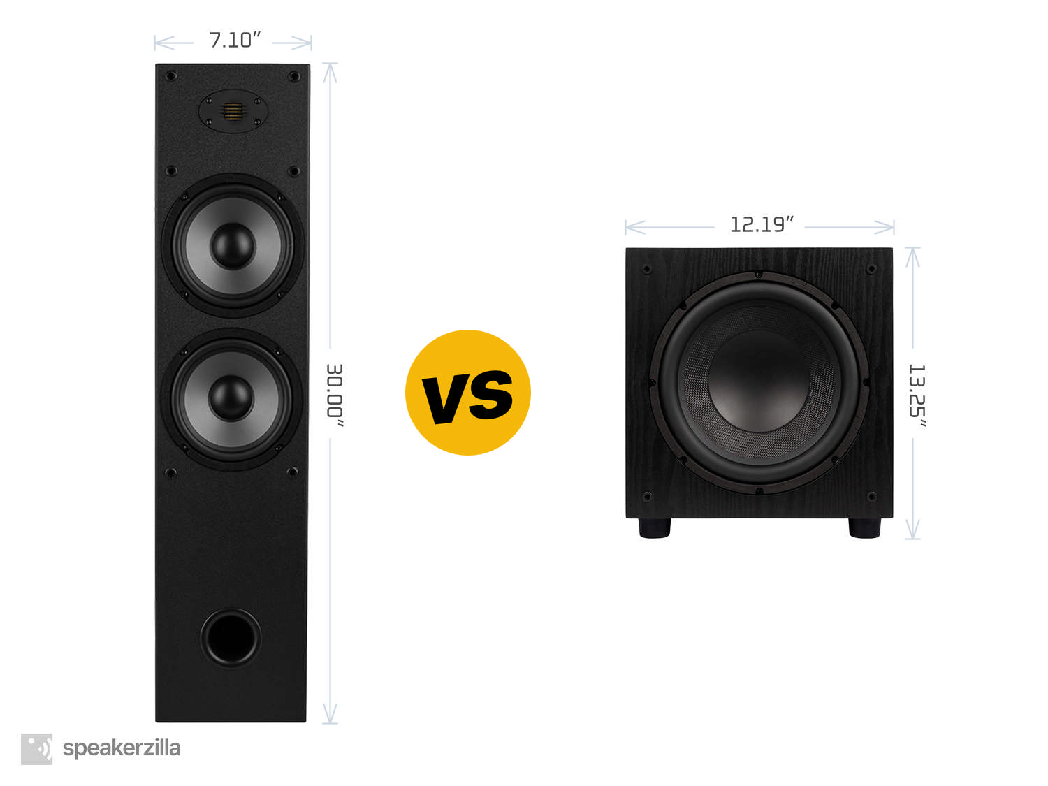 Dayton Audio T652-AIR Tower Speakers vs. Elac SUB1010 120W 10” Powered Subwoofer