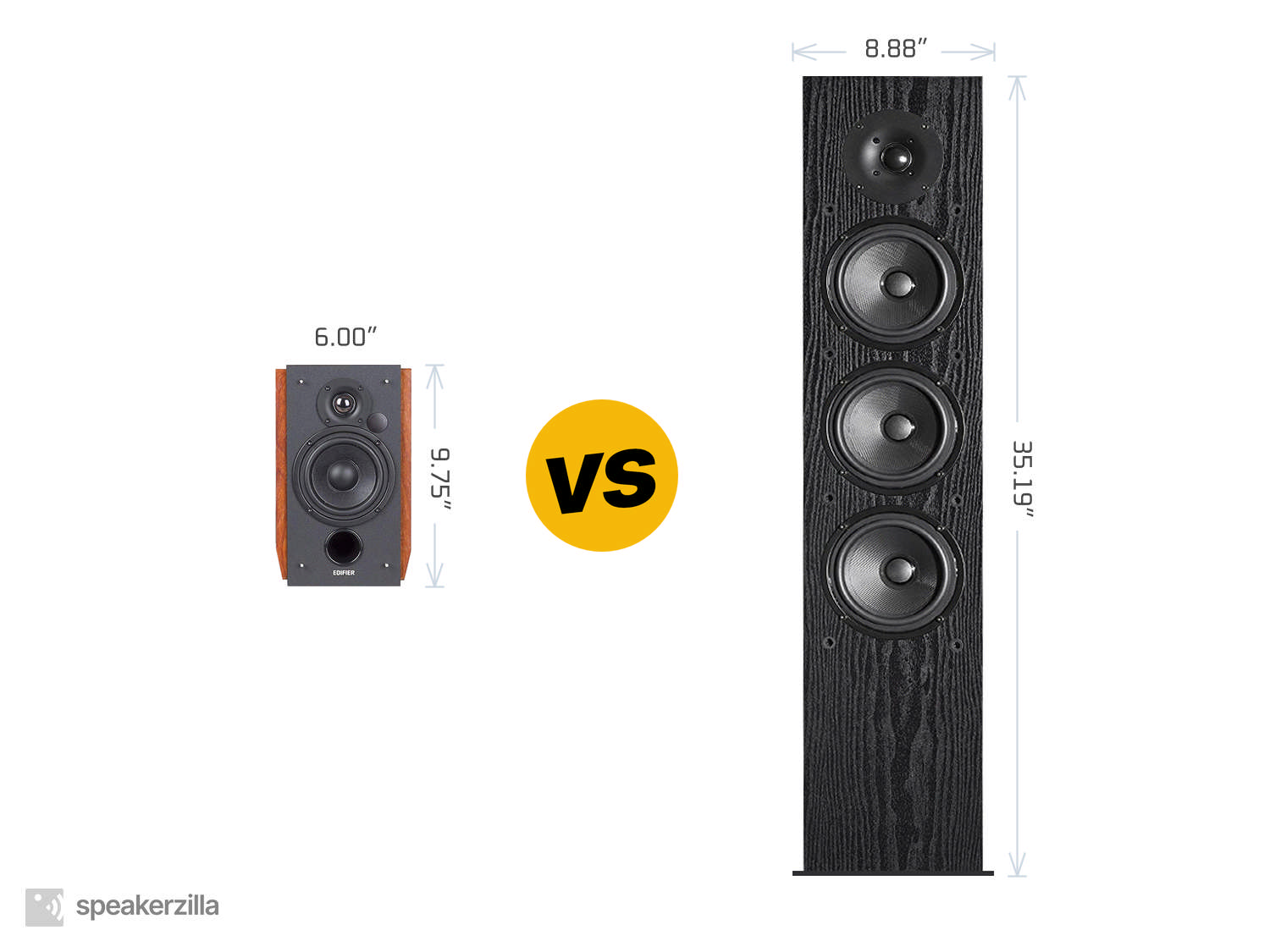 Edifier R1700BT Bluetooth Bookshelf Speakers vs. Pioneer SP-FS52 Tower Speakers