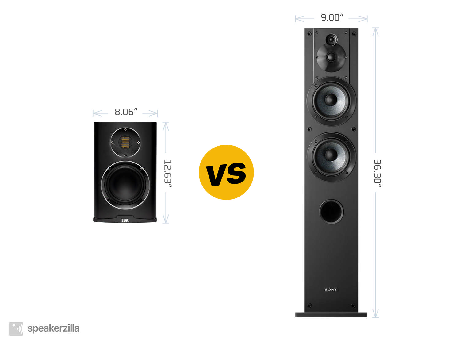 Elac Carina BS243.4 Bookshelf Speakers vs. Sony SSCS3 3-Way Tower Speakers