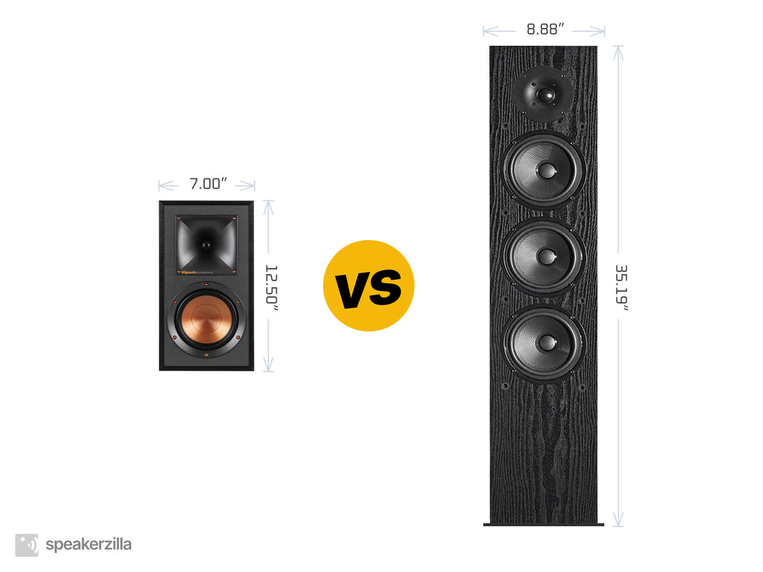 Klipsch R-15PM Powered Monitor Speakers vs. Pioneer SP-FS52 Tower Speakers