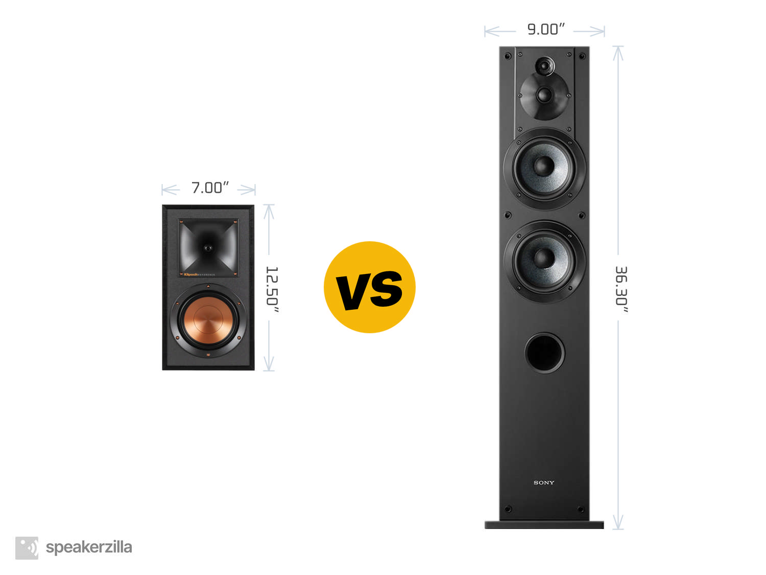 Klipsch R-15PM Powered Monitor Speakers vs. Sony SSCS3 3-Way Tower Speakers