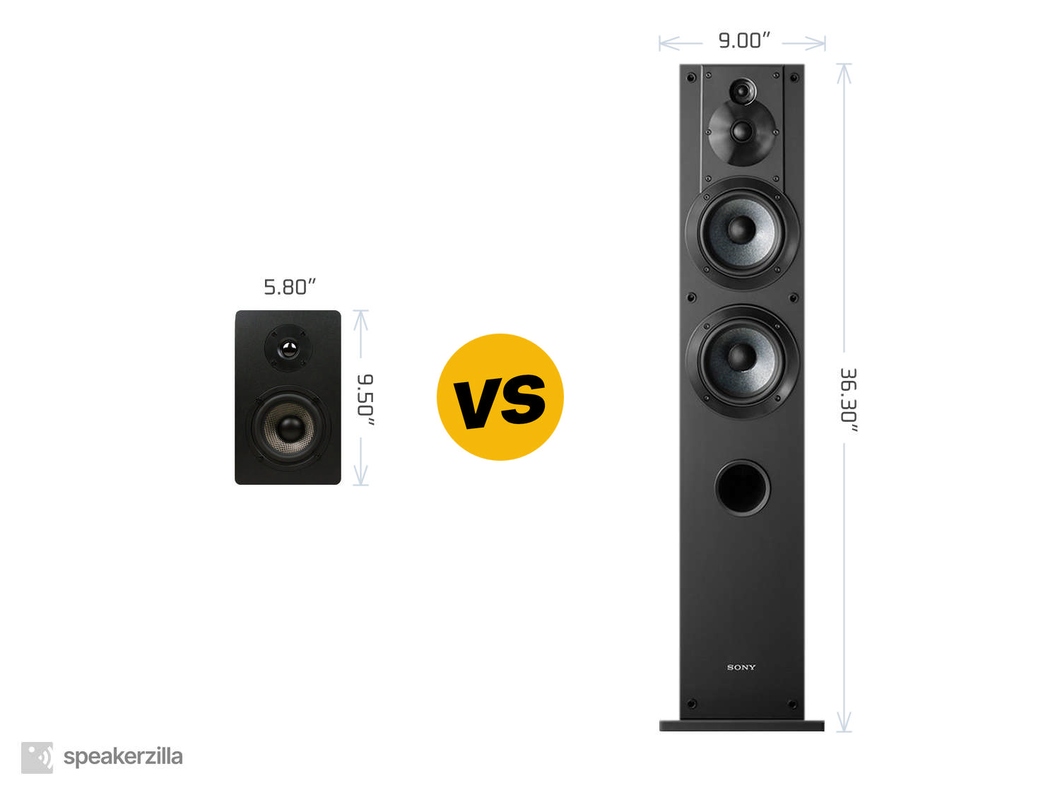Micca MB42X Bookshelf Speakers vs. Sony SSCS3 3-Way Tower Speakers