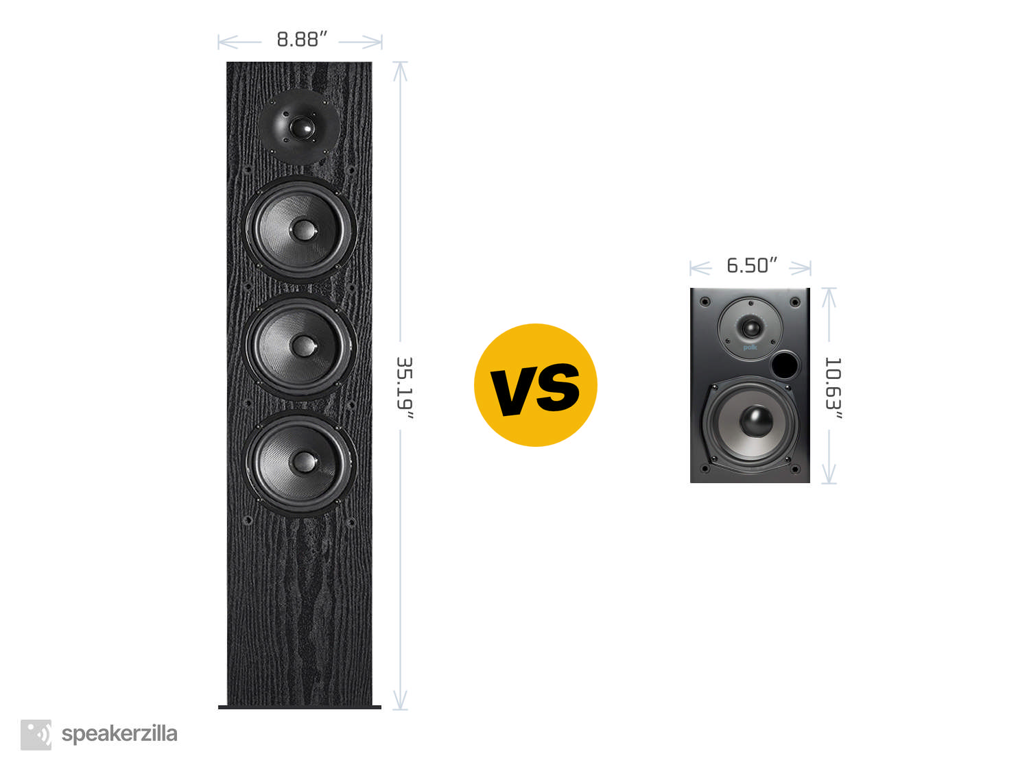 Pioneer SP-FS52 Tower Speakers vs. Polk Audio T15 Bookshelf Speakers 