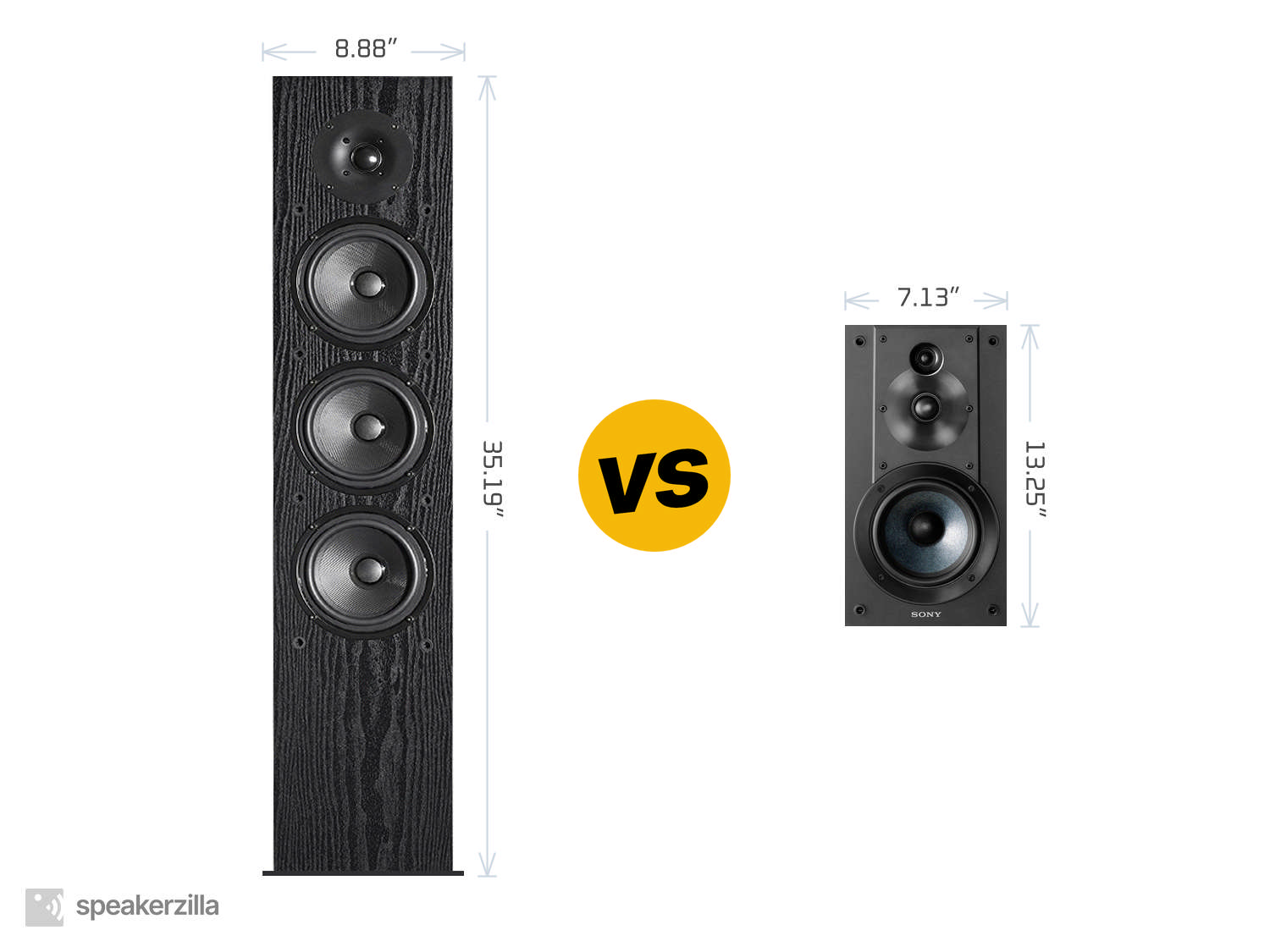 Pioneer SP-FS52 Tower Speakers vs. Sony SSCS5 3-Way Bookshelf Speakers